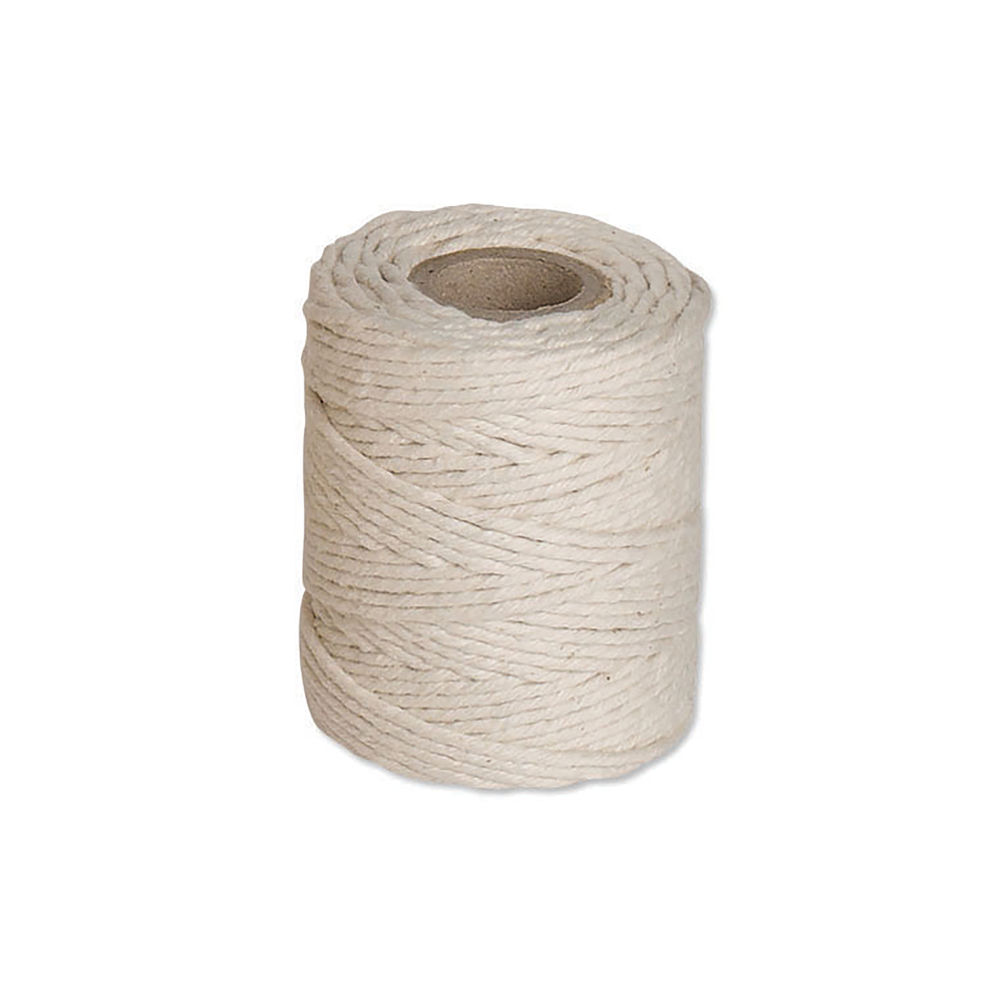 Flexocare Medium White Cotton Twine Reel 250g (Pack of 6) - 77658009