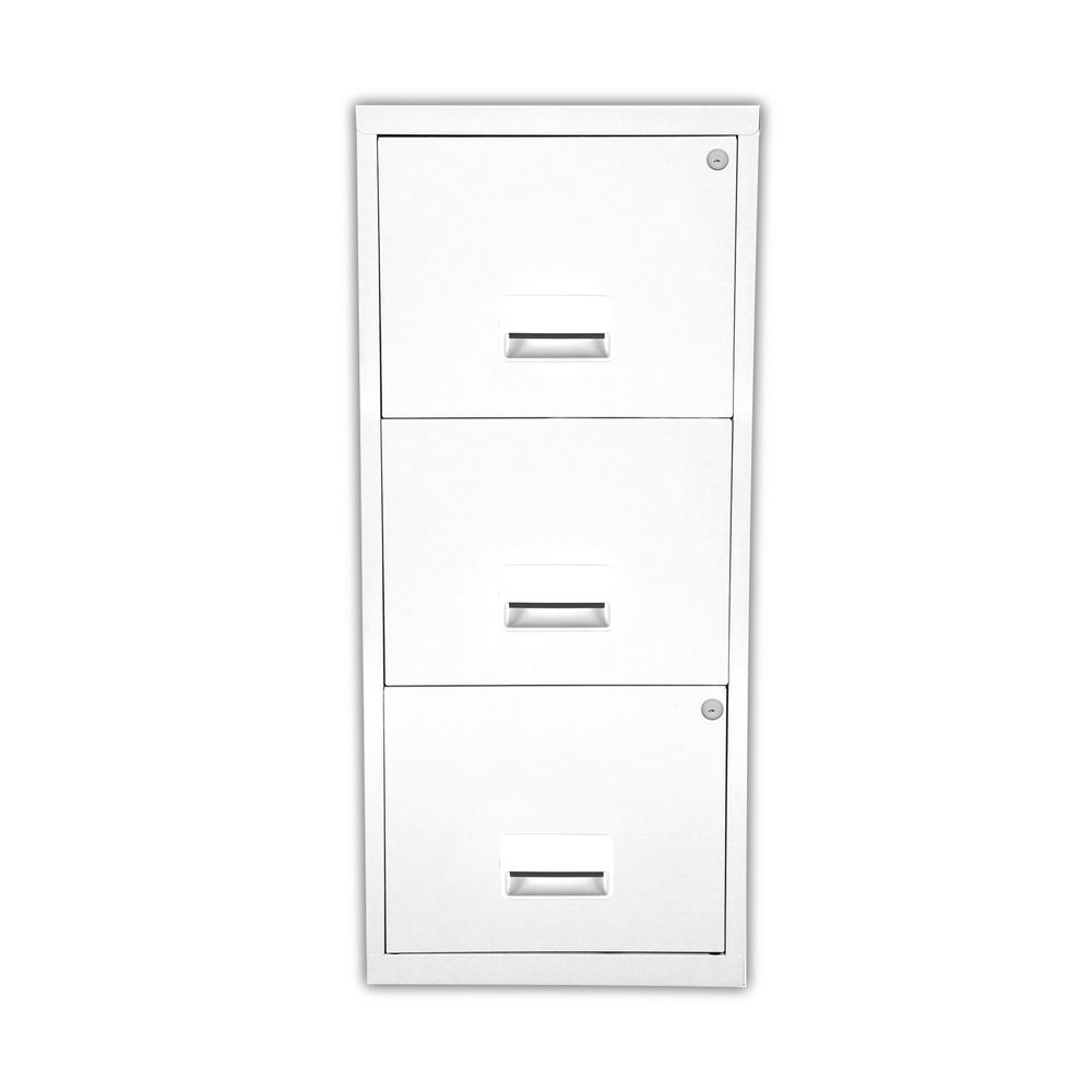 Pierre Henry 3 Drawer Maxi Filing Cabinet A4 White 095094