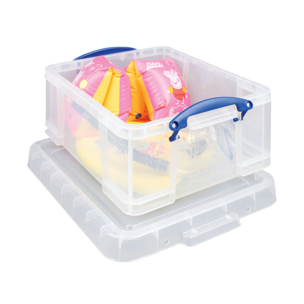 Really Useful 18 Litre Clear Plastic Storage Box