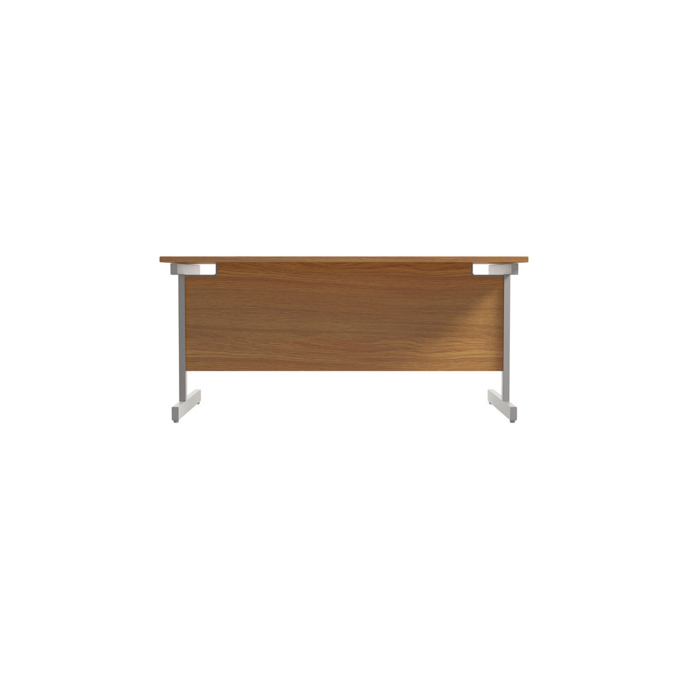 Jemini 1800x800mm Nova Oak/Silver Single Rectangular Desk