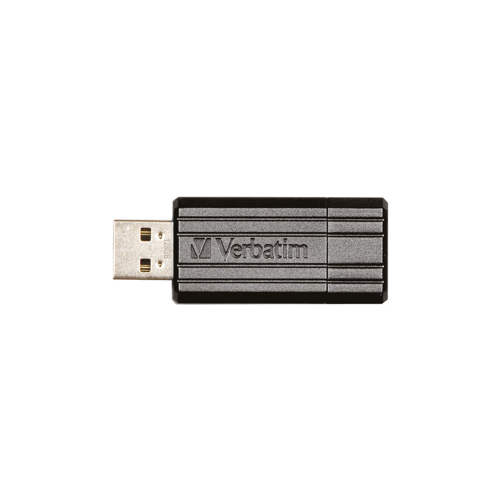 Verbatim Store N Go Pinstripe USB 2.0 Drive 128GB Black 49071