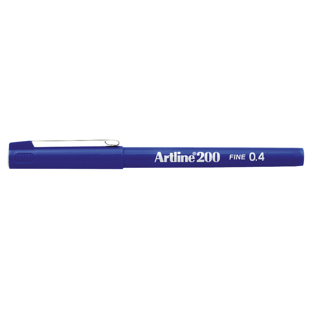 Artline 200 Fineliner Pen Fine Blue (Pack of 12)