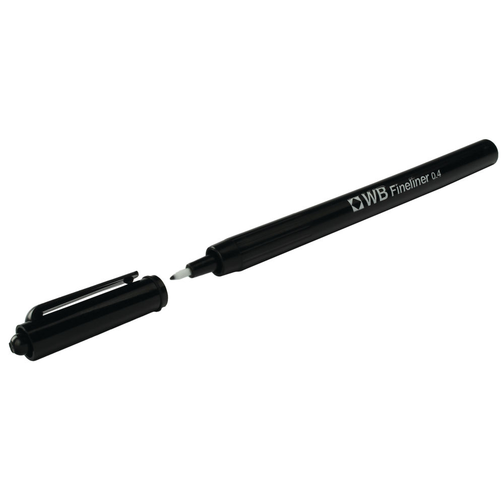 Black fine liner pens deals