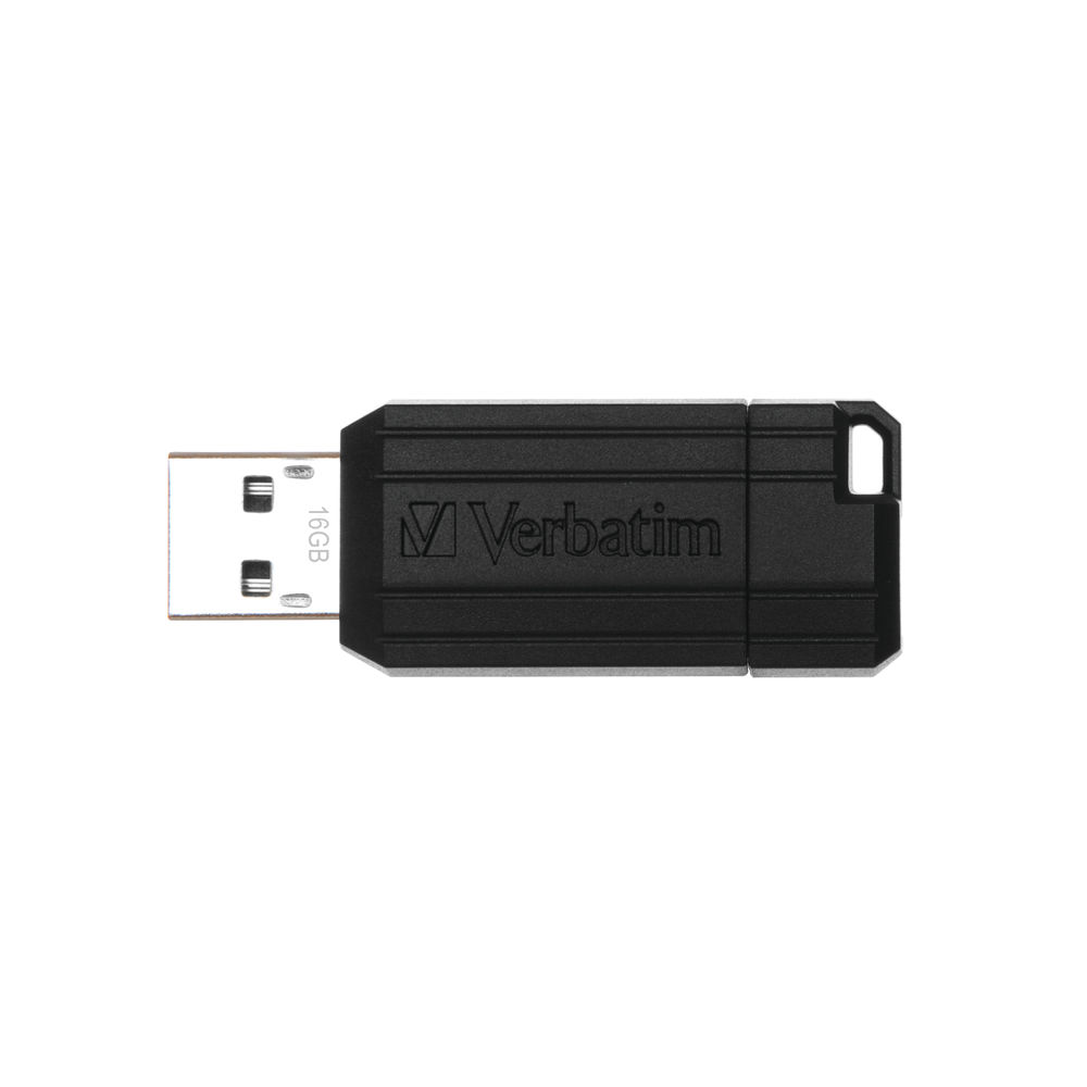 Verbatim 16GB Black Pinstripe USB 2.0 Drive | 49063