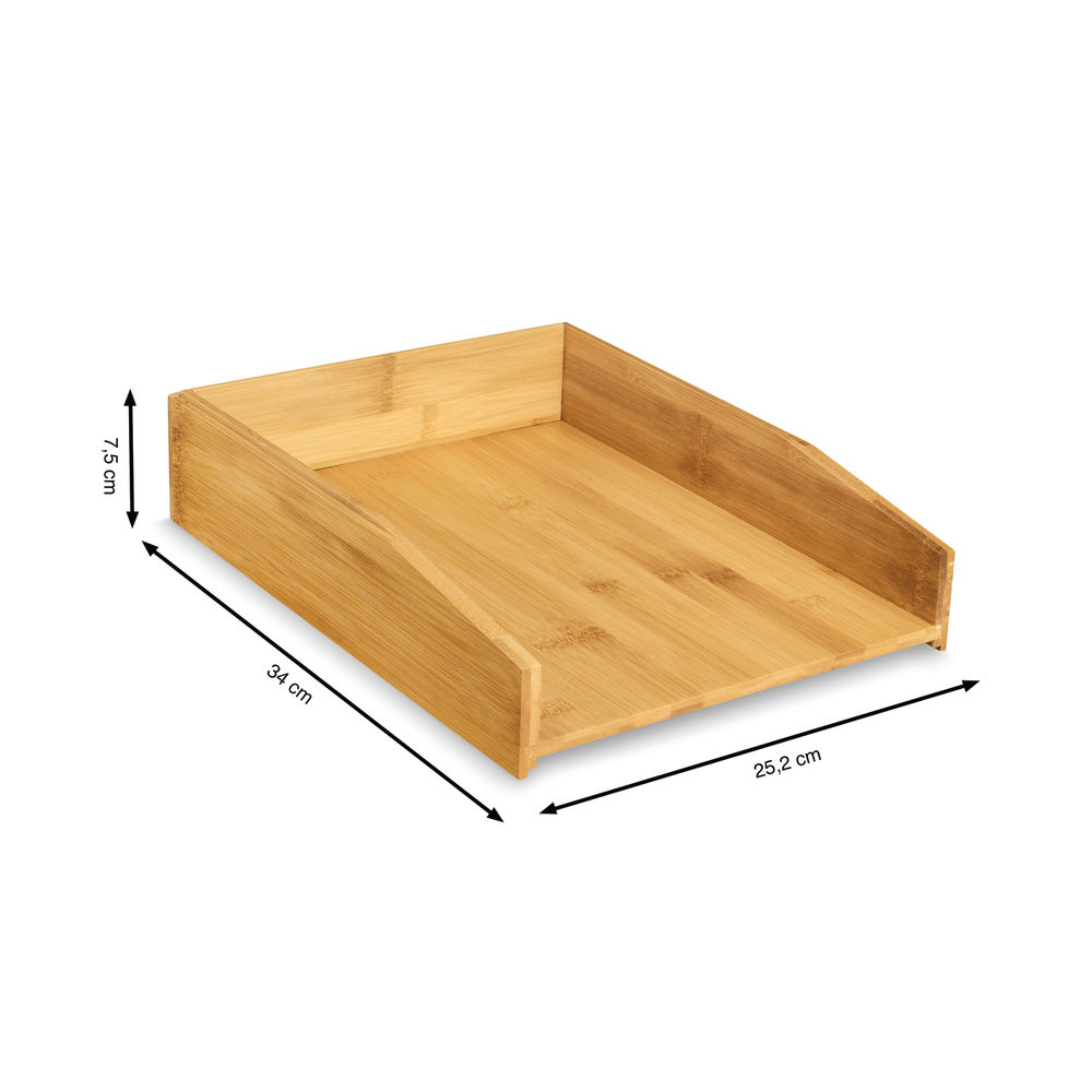 CEP Silva Bamboo Letter Tray Woodgrain (Pack of 2)