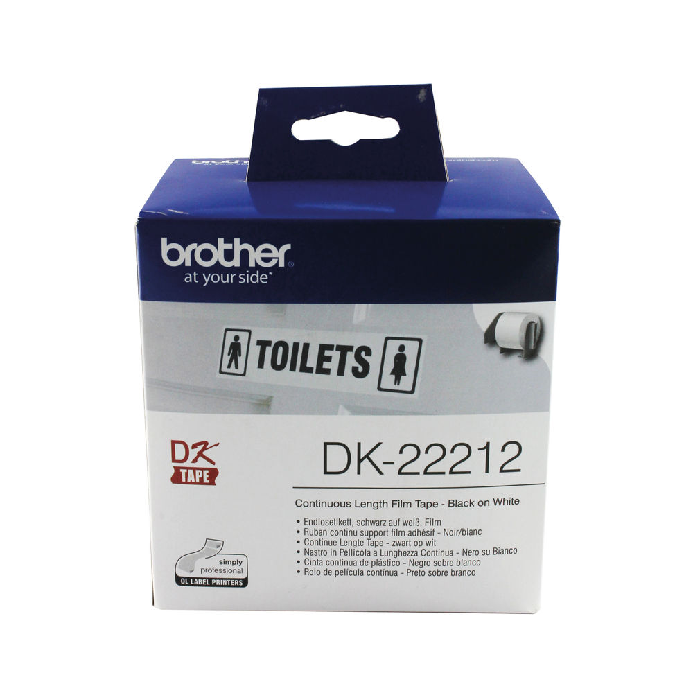 Brother P-Touch White Continuous Film Tape - DK22212