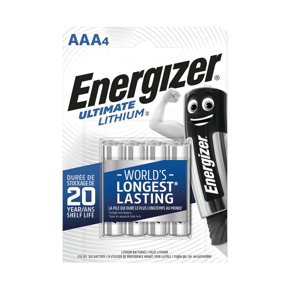 Energizer Ultimate AAA Lithium Batteries (Pack of 4) 632965