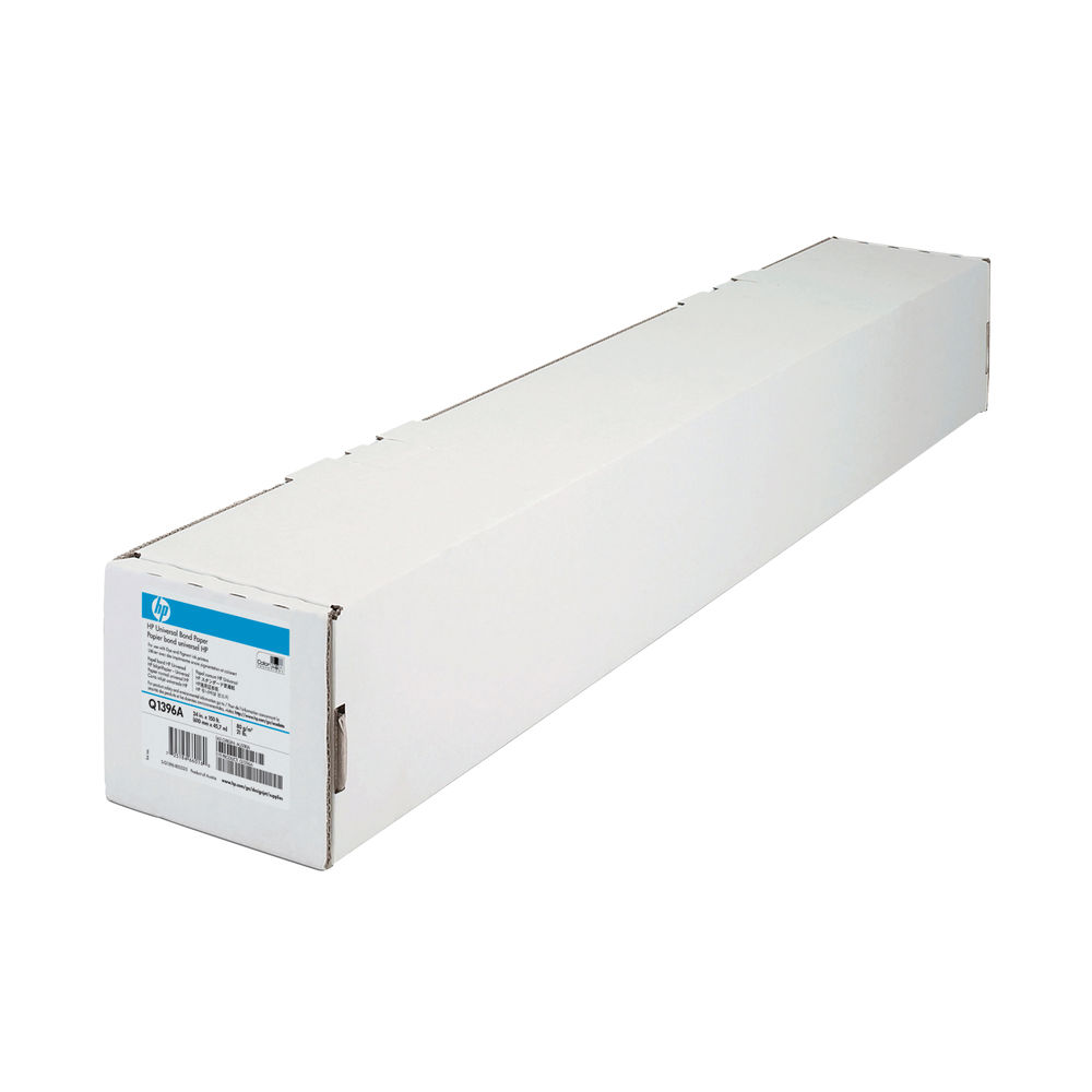 HP White Universal Bond A1 Paper 610mm Continuous Roll 80gsm Q1396A