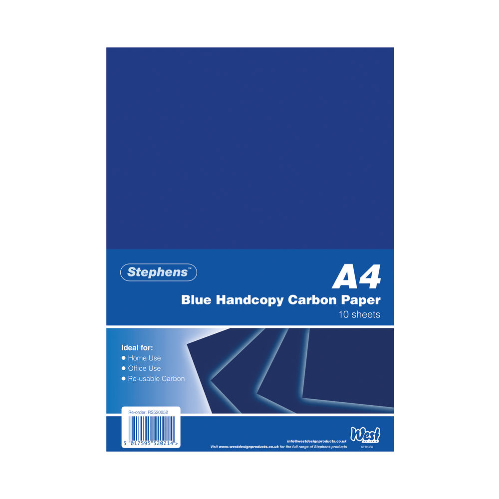 Stephens Blue A4 Hand Carbon Paper (Pack of 100) RS520252