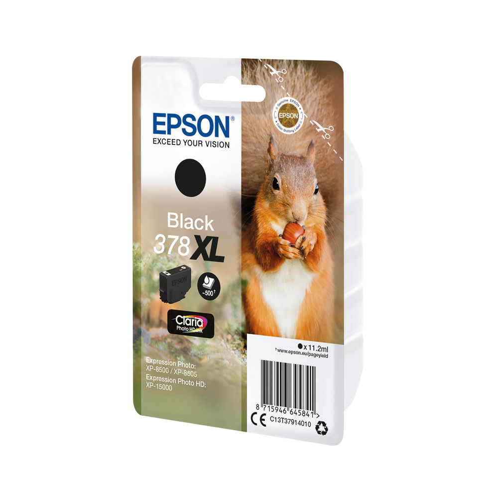 Epson 378XL High Capacity Black Ink Cartridge - C13T37914010