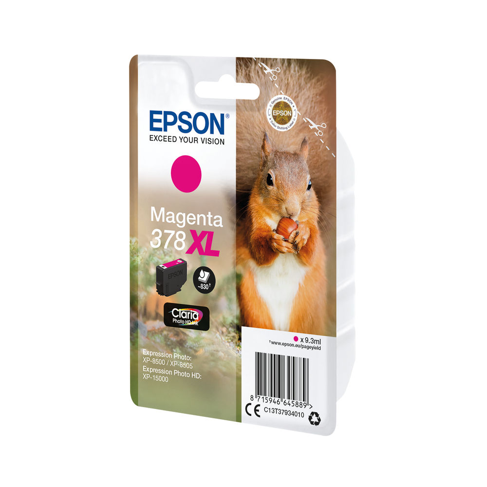 Epson 378XL High Capacity Magenta Ink Cartridge - C13T37934010