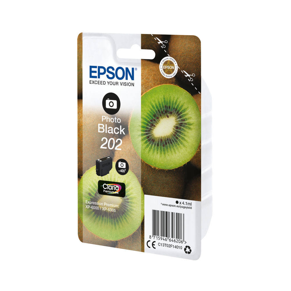 Epson 202 Photo Black Ink Cartridge - C13T02F14010