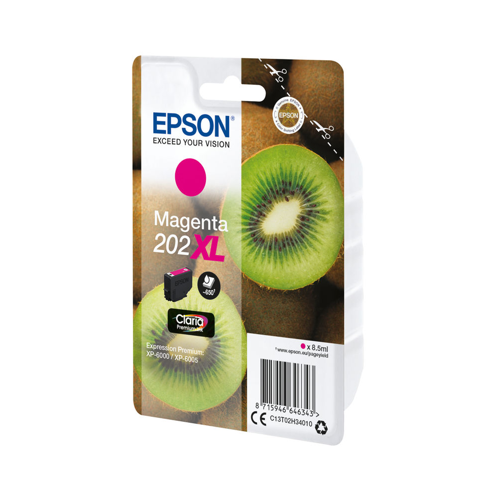 Epson 202XL High Capacity Magenta Ink Cartridge - C13T02H34010