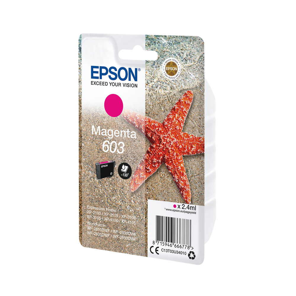 Epson Starfish 603 Magenta Ink Cartridge