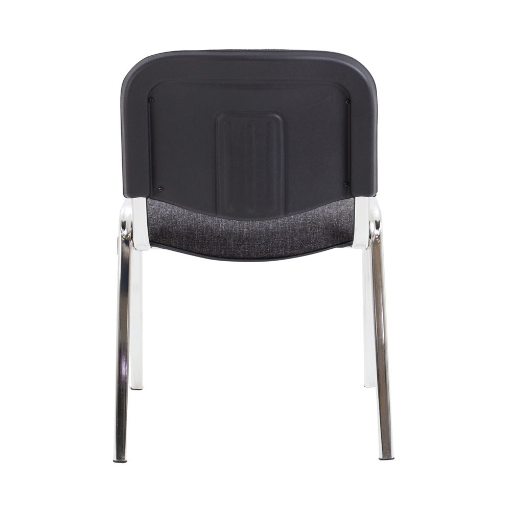 First Ultra Charcoal/Chrome Multipurpose Stacker Chair