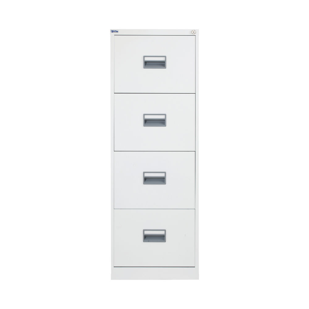 Talos H1300mm White 4 Drawer Filing Cabinet