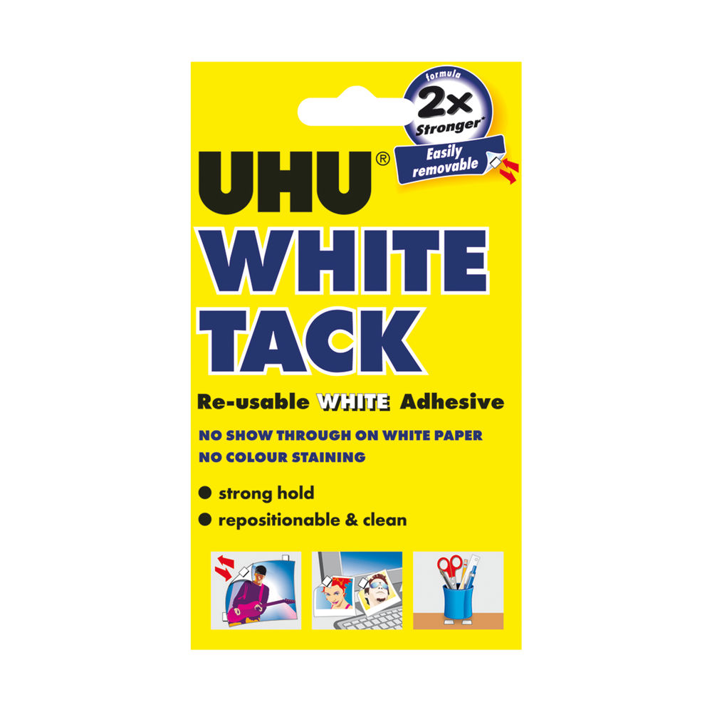 UHU 50g White Tack, Pack of 12 | 42196