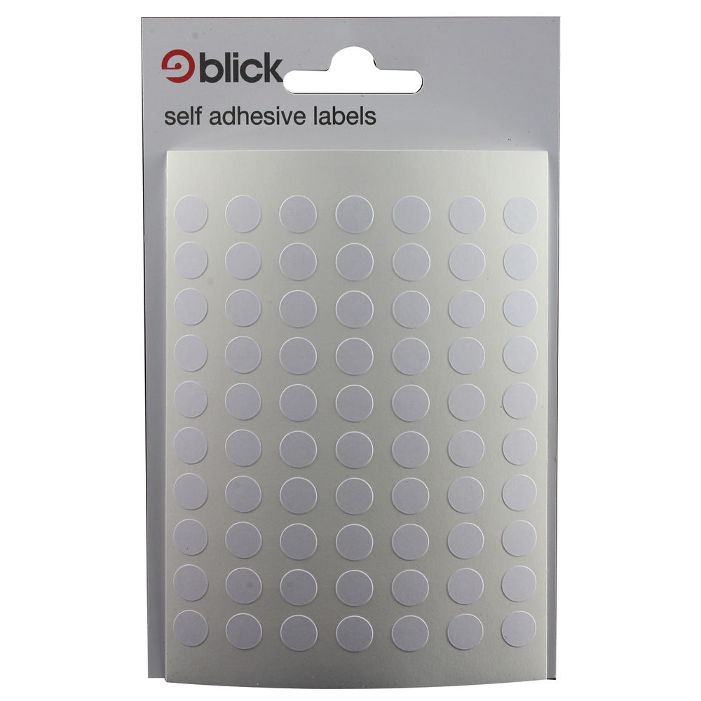 Blick White 8mm Round Labels (Pack of 9800) - RS000853