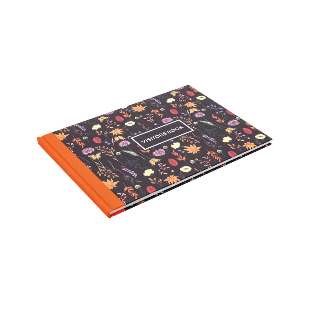 Pukka Pad Bloom Visitors Book Black