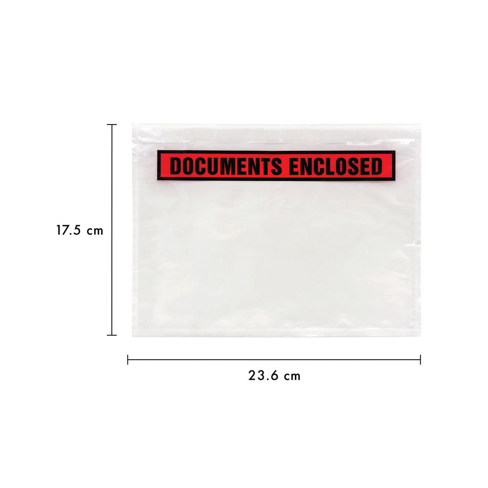 Pukka A5 Documents Enclosed Clear Label (Pack of 10)