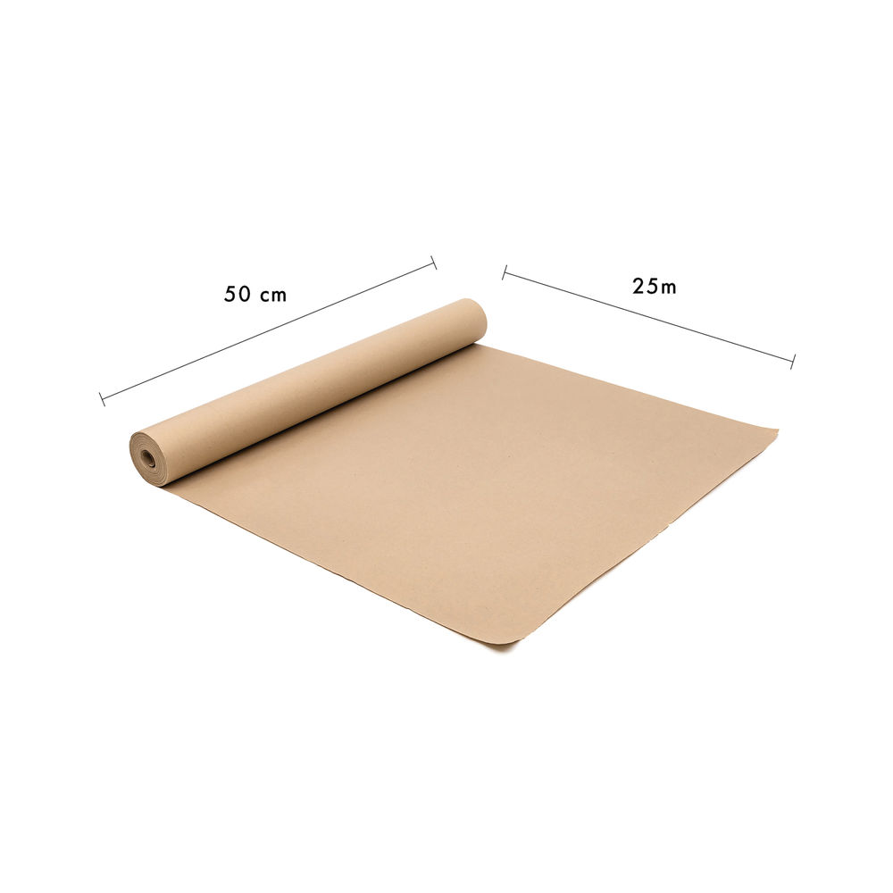 Pukka Kraft Paper Roll 500mm x 25m Brown