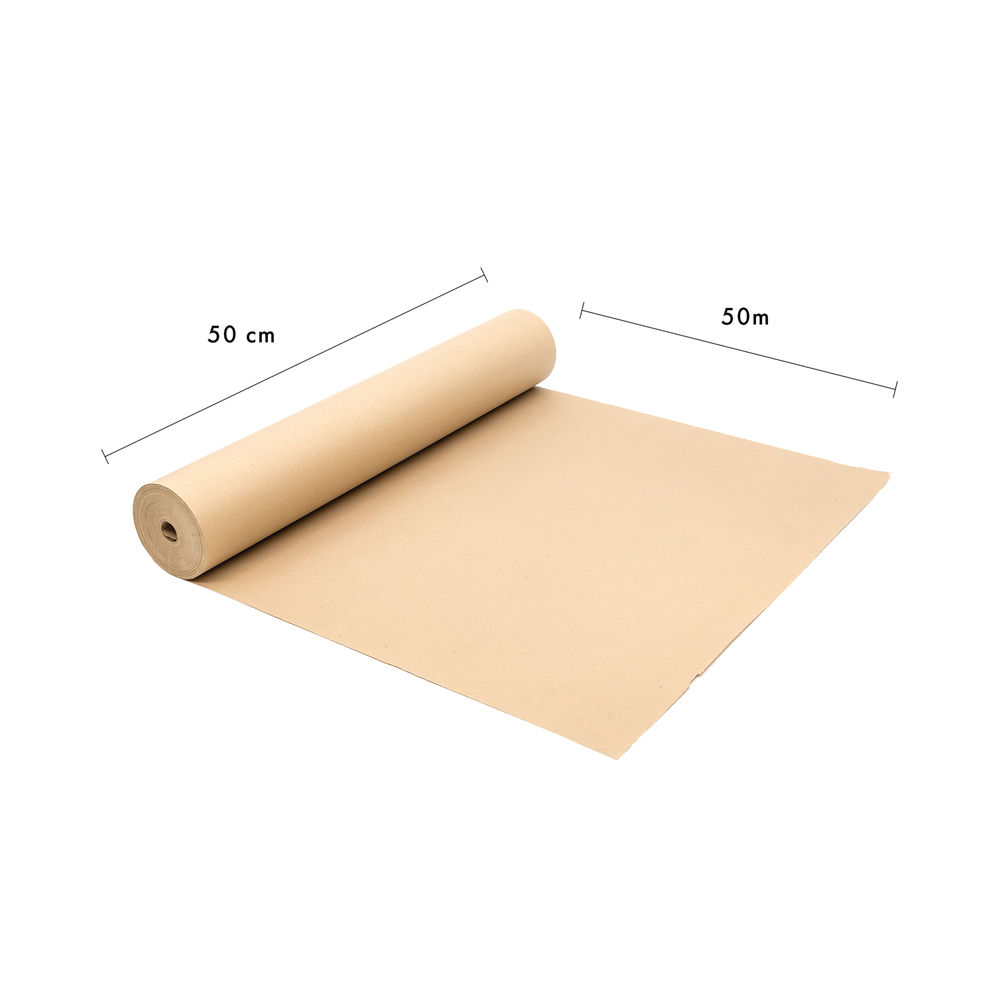 Pukka Kraft Paper Roll 500mm x 50m Brown