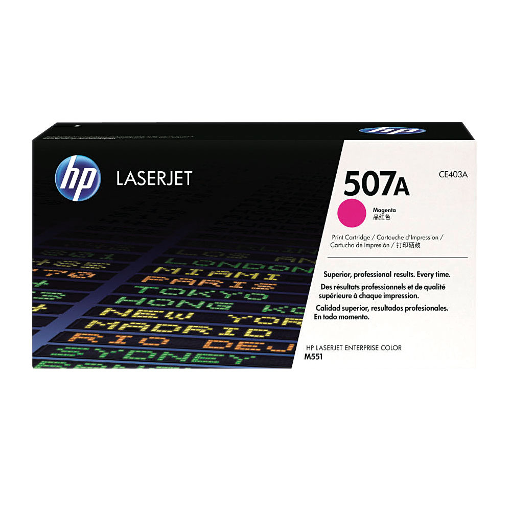 HP 507A Magenta LaserJet Toner Cartridge | CE403A