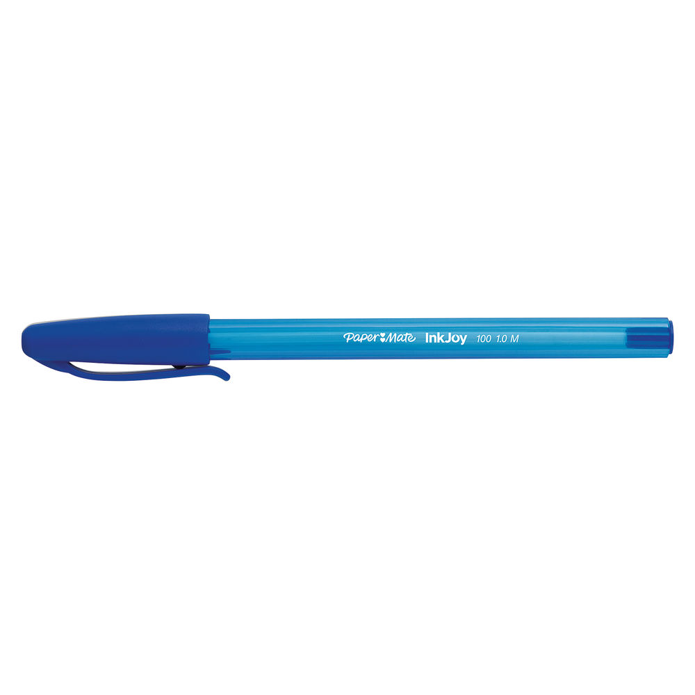 Paper Mate Blue InkJoy 100 Ballpoint Pens (Pack of 100)