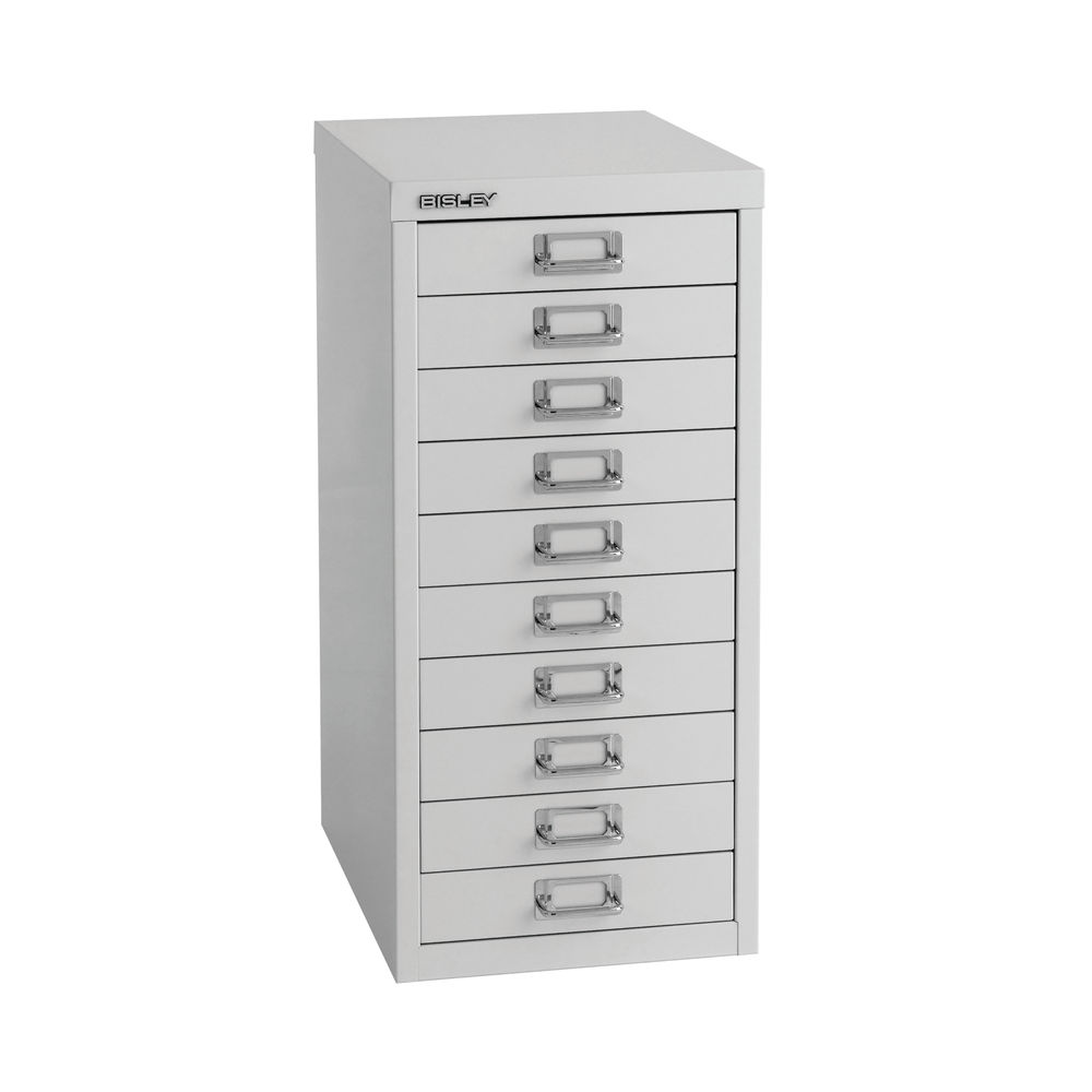 Bisley 10 Multidrawer Cabinet A4 300x430x600mm Grey H2910NL-073