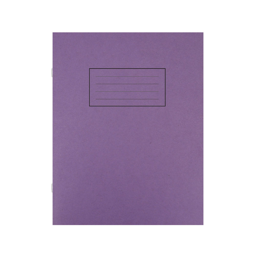 Silvine Purple 229x178mm Ruled Exercise Books (Pack of 10)