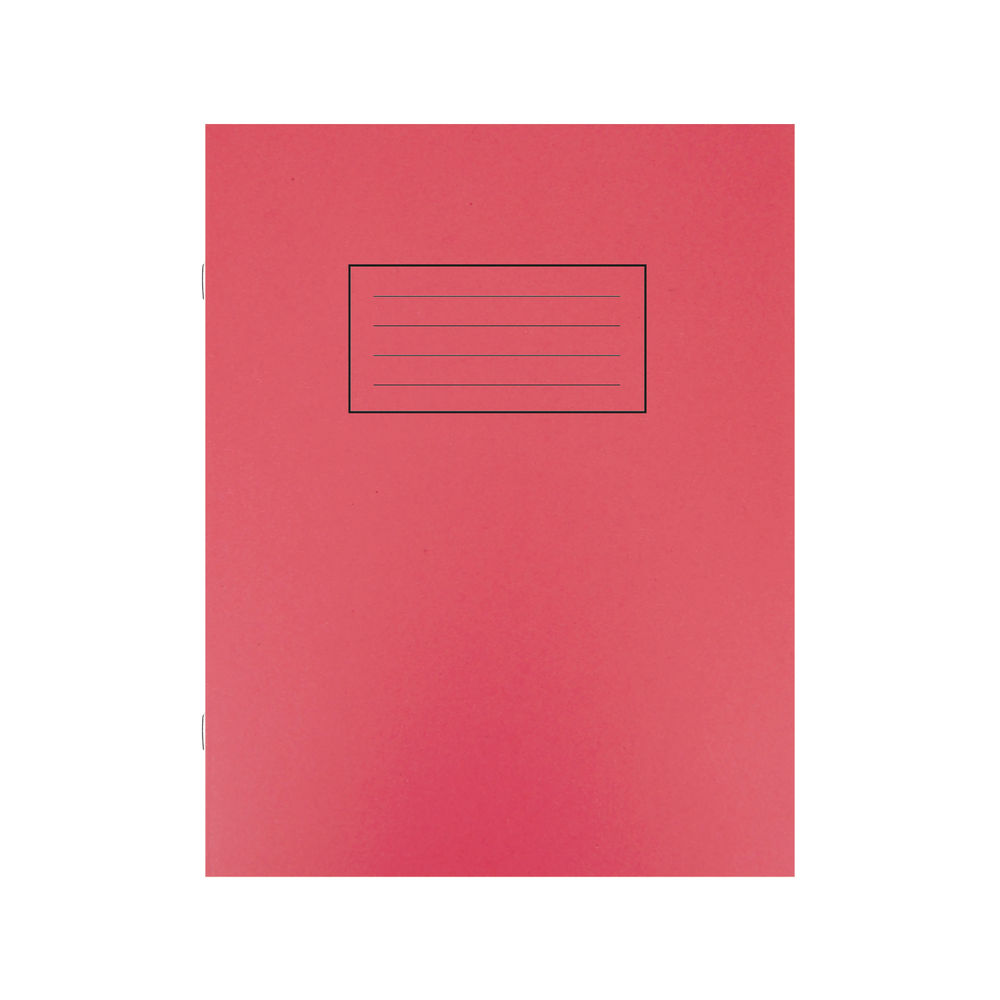 Silvine Red 229x178mm Ruled Exercise Books (Pack of 10)