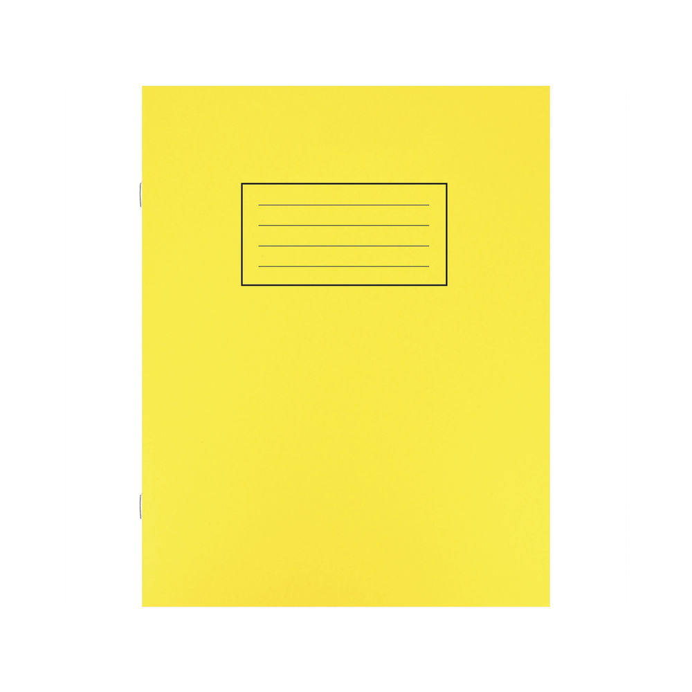 Silvine Yellow 229x178mm Ruled Exercise Book (Pack of 10)