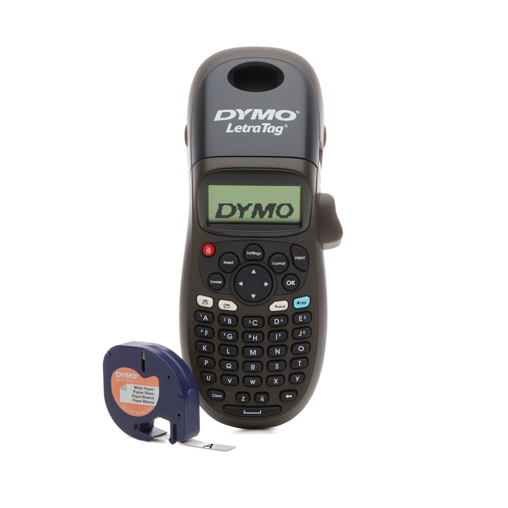 Dymo Letratag LT-100H Handheld LabelMaker Label Printer Black 2174575