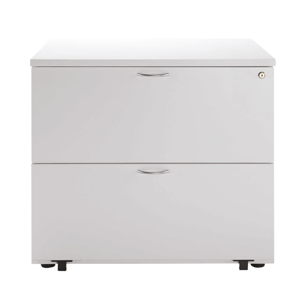 Jemini H730mm White 2 Drawer Side Filer