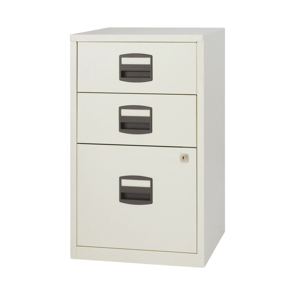 Bisley 3 Drawer Filing Cabinet A4 413x400x672mm Goose Grey PFA3-87