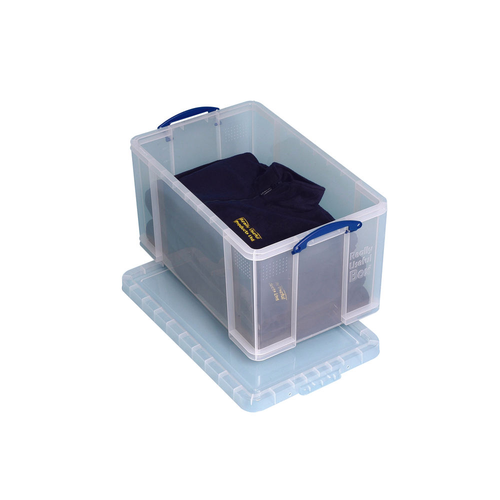 Really Useful Clear 84 Litre Plastic Storage Box - 84LC