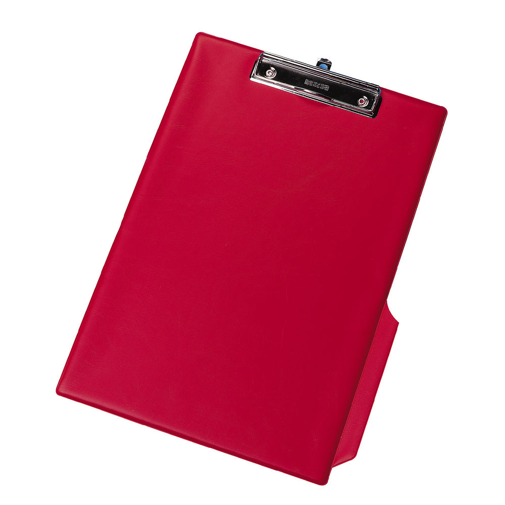 Q Connect Pvc Single Clipboard Foolscap Red Kf01298