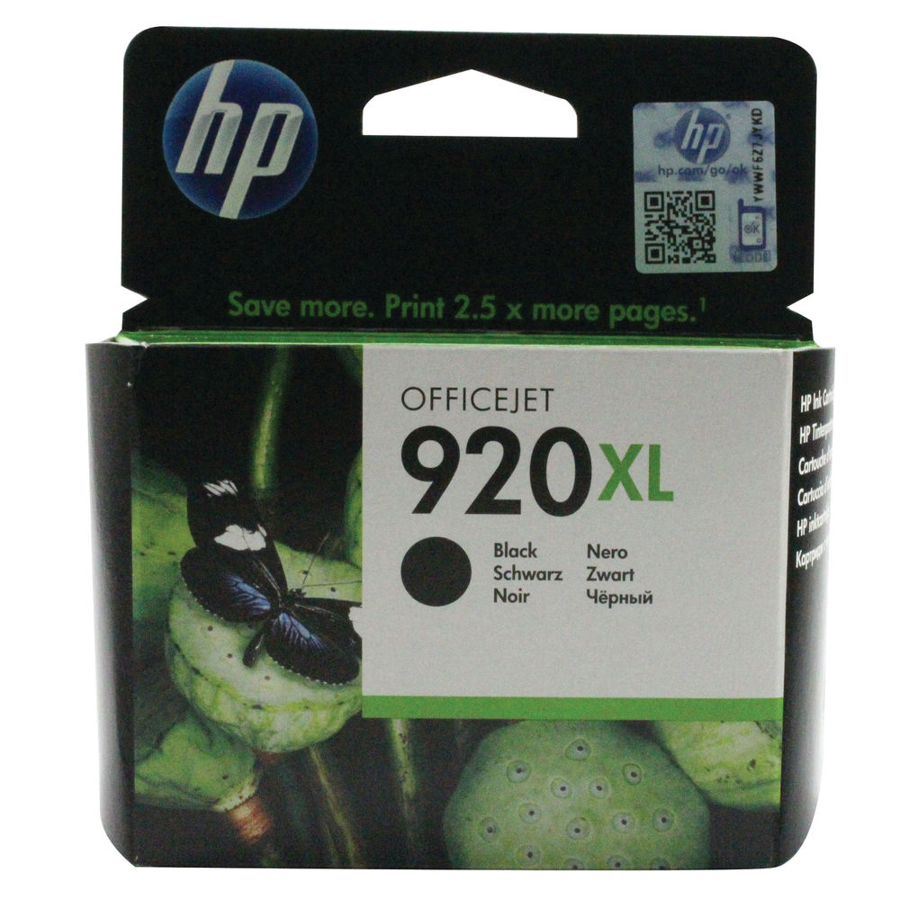 Hp 920xl High Yield Black Ink Cartridge Cd975ae 7407