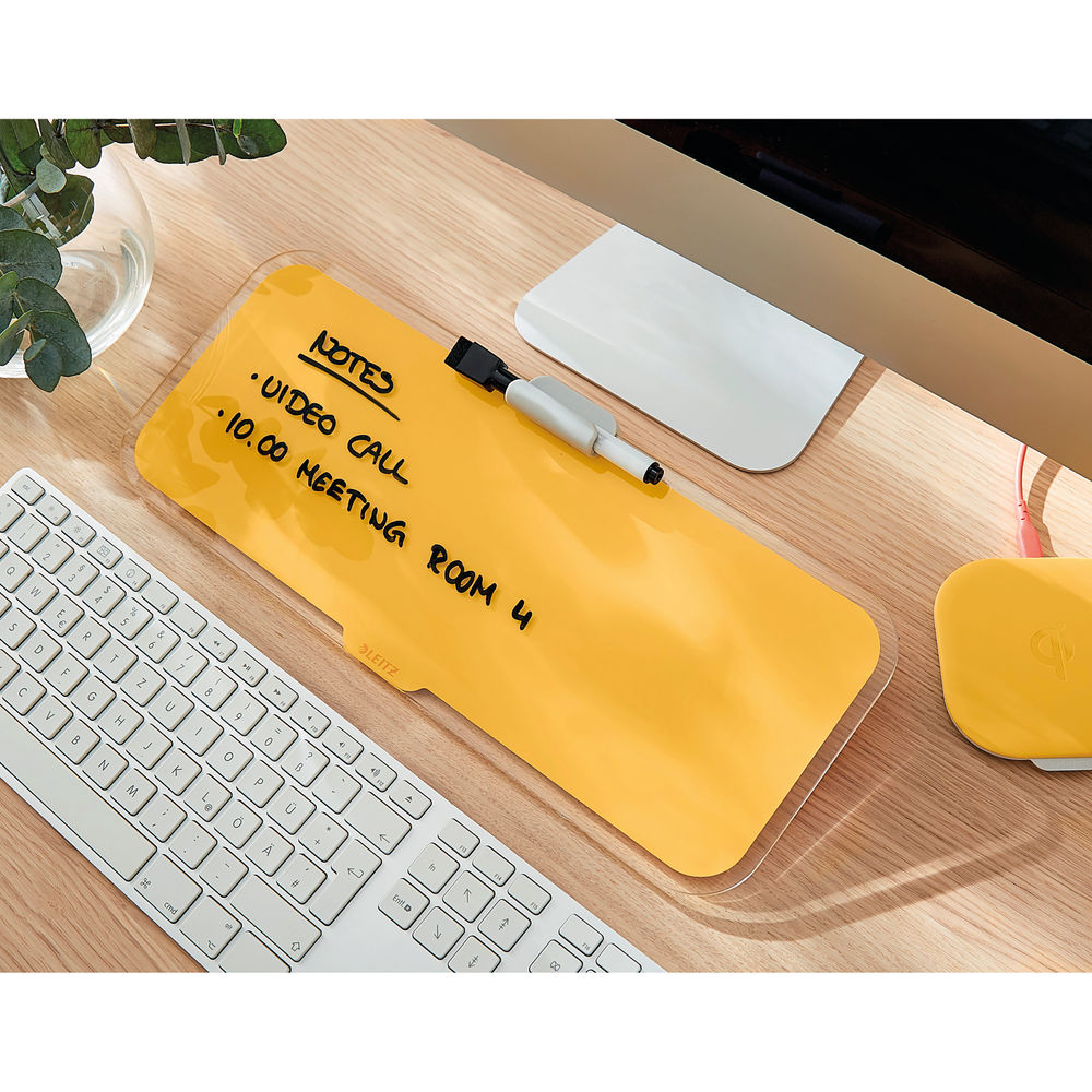 Leitz Cosy Warm Yellow Glass Desk Notepad