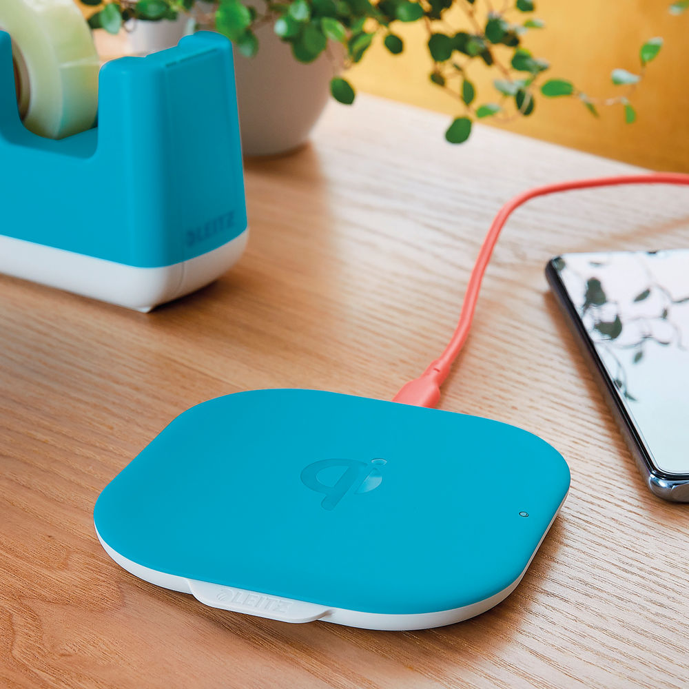 Leitz Cosy QI Wireless Charging Pad Calm Blue