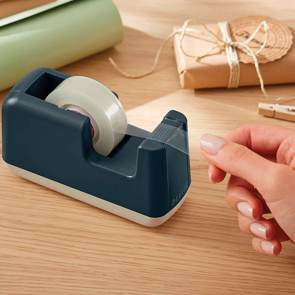 Leitz Cosy Tape Dispenser with Tape Heavy Base Velvet Grey