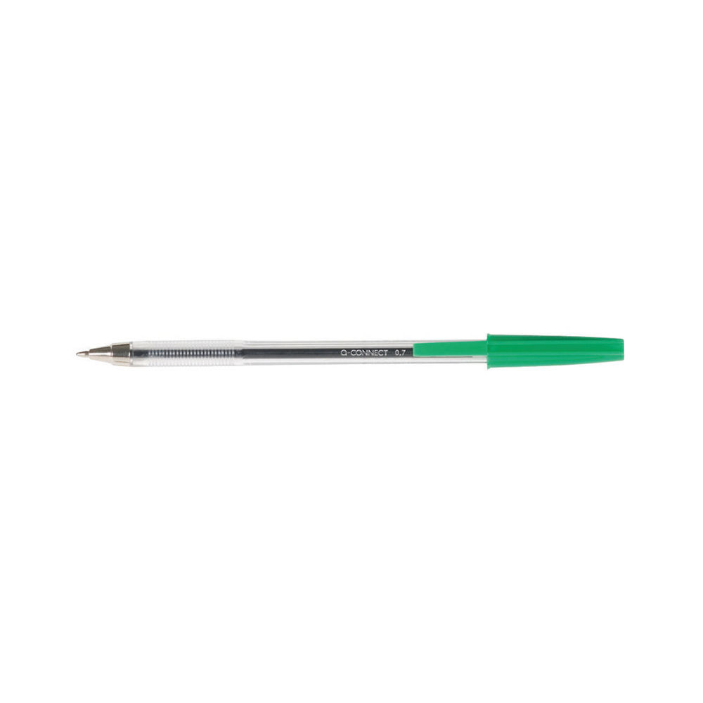 Q-Connect Ballpoint Pen Medium Green (Pack of 50) KF01043