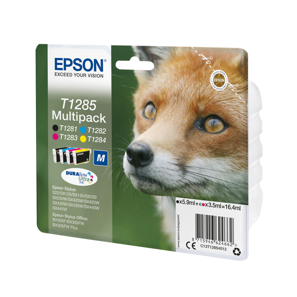 Epson T1285 Inkjet Cartridge Multipack - C13T12854012