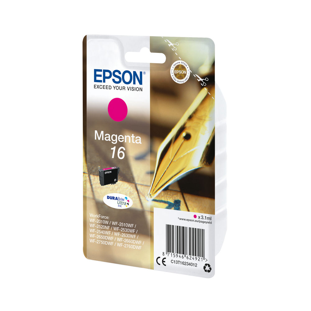 Epson 16 Magenta Ink Cartridge - C13T16234012