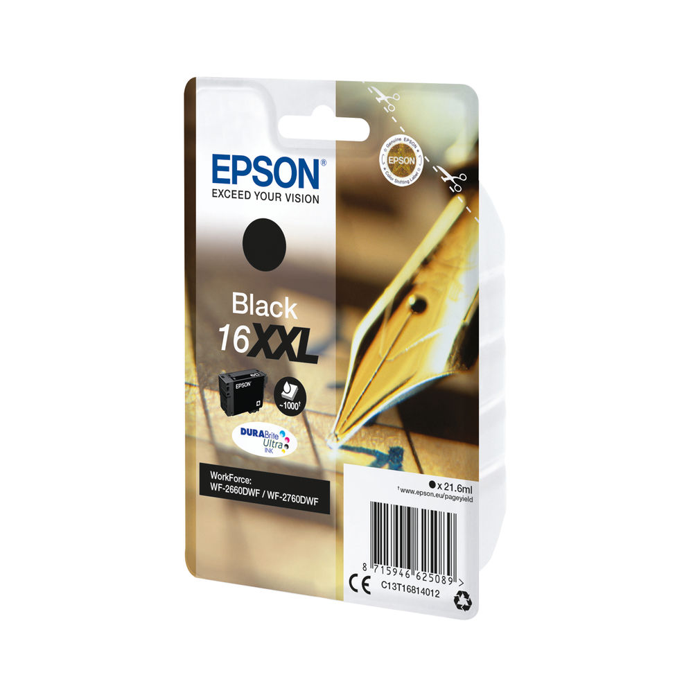 Epson 16XXL Extra High Capacity Black Ink Cartridge - C13T16814012