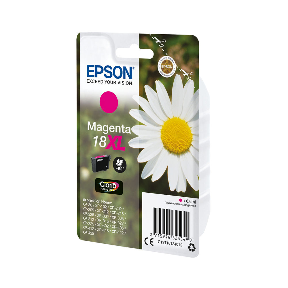 Epson 18XL Magenta High Capacity Ink Cartridge - C13T18134012