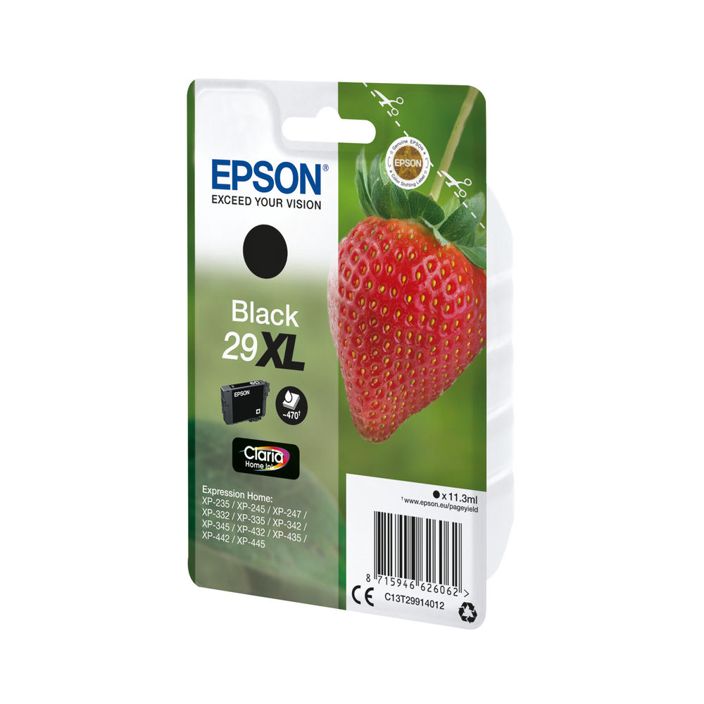 Epson 29XL High Capacity Black Ink Cartridge - C13T29914012