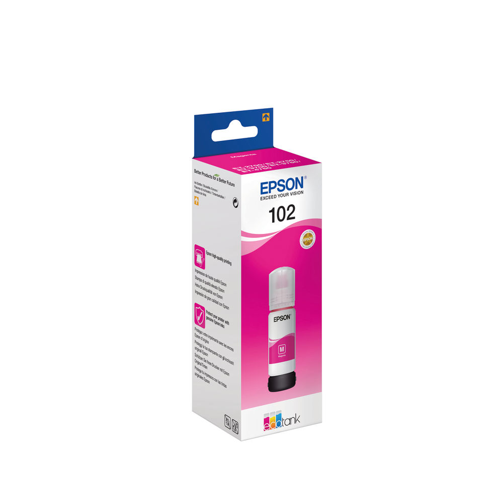 Epson 102 Ultra High Capacity Magenta Ink Bottle - C13T03R340