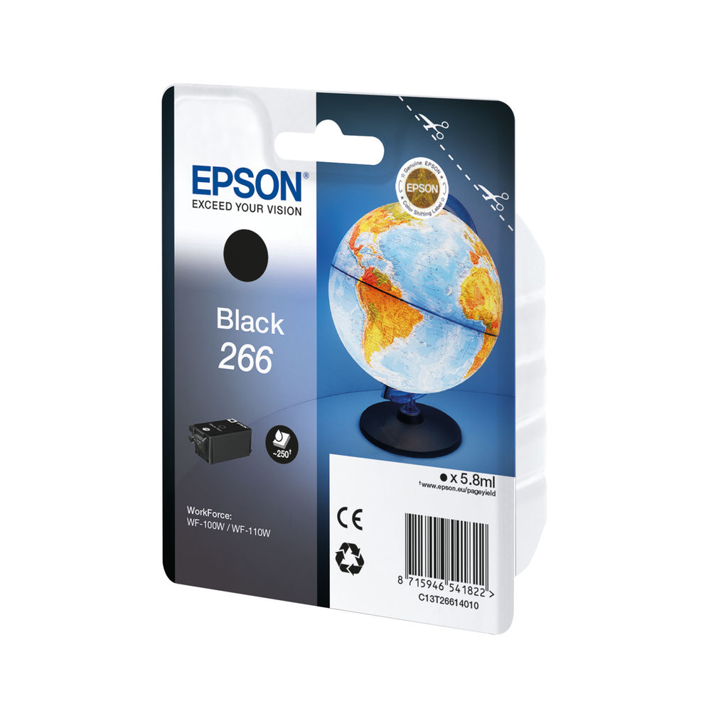 Epson 266 Black Ink Cartridge - C13T26614010