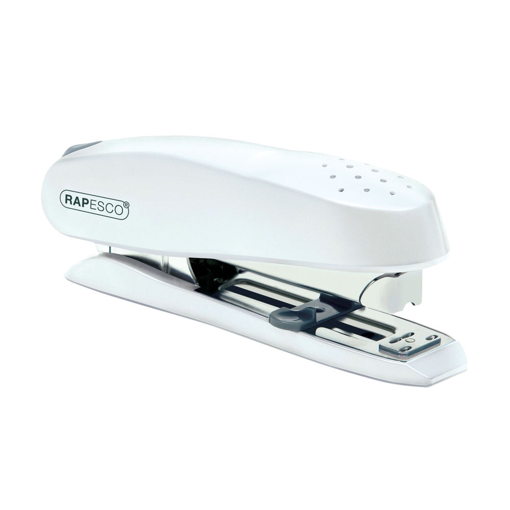 Rapesco ECO Spinna Heavy Duty Stapler Capacity 50 Sheets White 1390